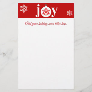 Festive Joy Holiday Stationery