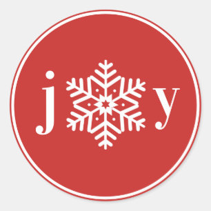 Festive Joy Holiday Sticker