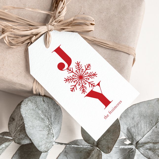 Festive Joy Personalised Holiday Gift Tags (Creator Uploaded)