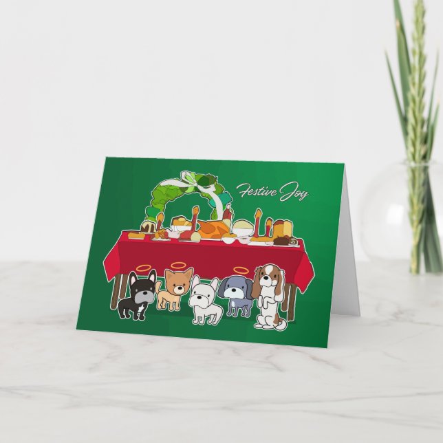 Festive Joy Thank You Card (Front)
