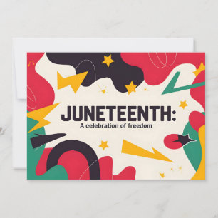 Festive Juneteenth A Celebration of Freedom Desig Save The Date