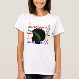 Festive Juneteenth T-Shirt with Pan-African Colour