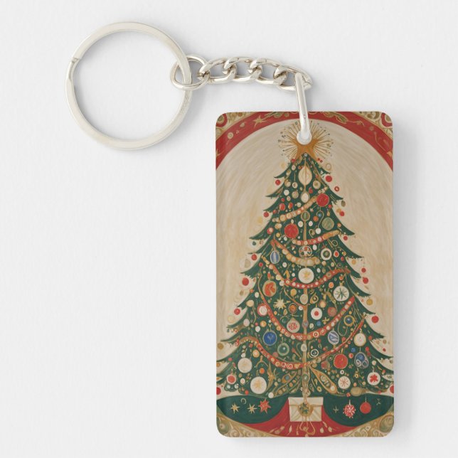 Festive Kaleidoscope Key Ring (Front)