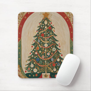 Festive Kaleidoscope Mouse Mat