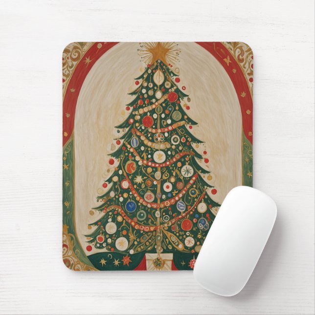 Festive Kaleidoscope Mouse Mat (With Mouse)
