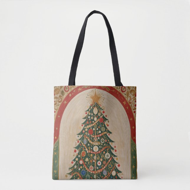 Festive Kaleidoscope Tote Bag (Front)