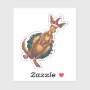 Festive Kangaroo Christmas