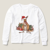 Festive Kangaroo Christmas - Cute Holiday Animal 