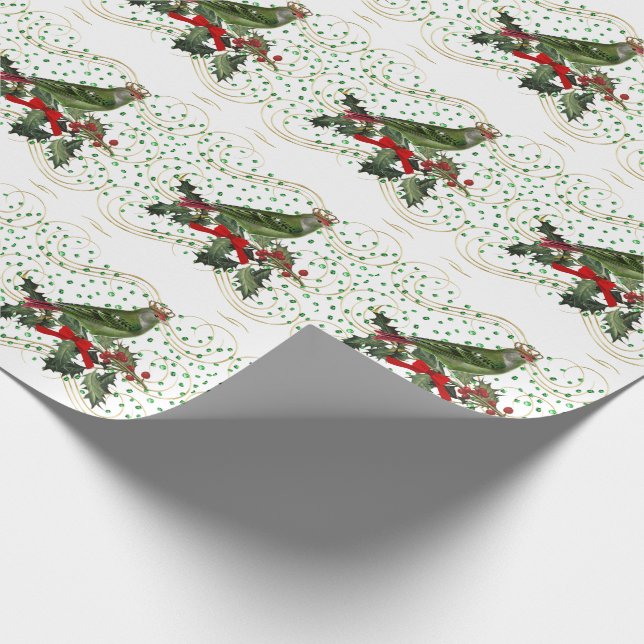 Festive King Bird Wrapping Paper (Corner)