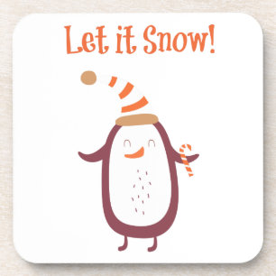 Festive Let It Snow Coaster