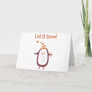 Festive Let It Snow Holiday Card