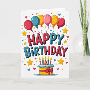Festive Letter Birthday Card