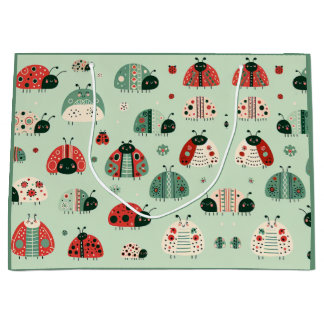 Festive Little Bugs Large Gift Bag