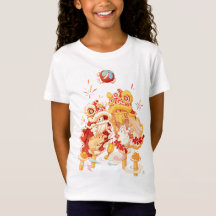 Festive Lunar New Year Lion Dance Rabbit T-Shirt