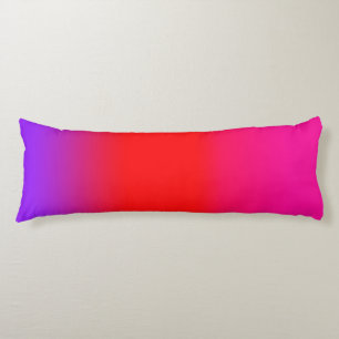 Festive Magenta Red Purple Ombre   Body Cushion