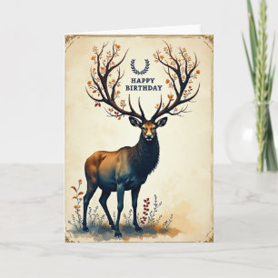 Festive Majestic Deer Card