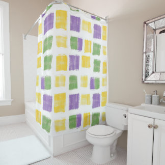 Festive Mardi Gras Shower Curtain