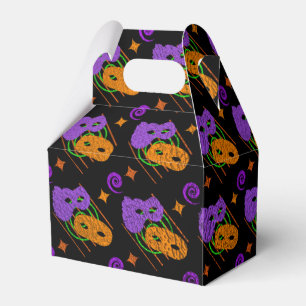 Festive Masquerade Masks Gable Favour Box