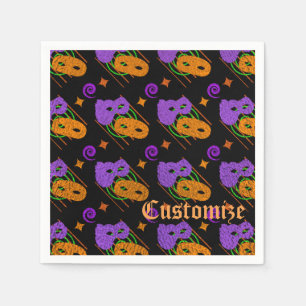 Festive Masquerade Masks Napkins