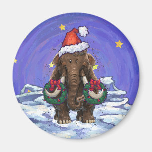 Festive Mastodon Magnet