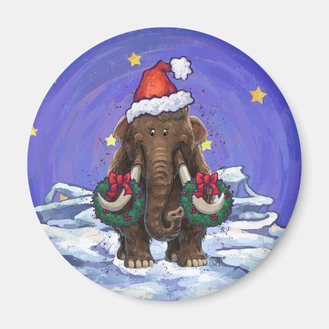 Festive Mastodon  Magnet (Front)