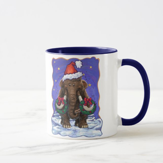 Festive Mastodon  Mug (Right)