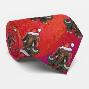 Festive Mastodon on Red Tie