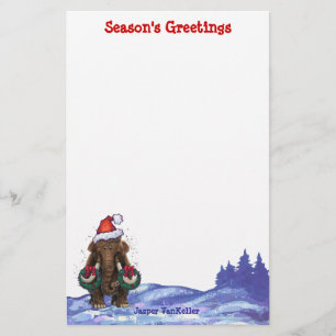 Festive Mastodon  Stationery