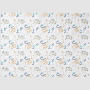 Festive Menorah Hanukkah Tissue Paper