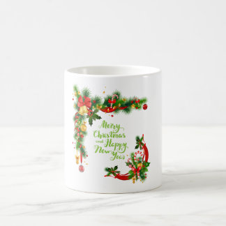 Festive Merry Christmas and Happy New Year  Coffee Mug
