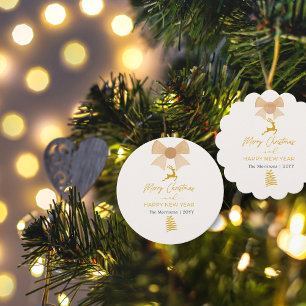 Festive Merry Christmas Favour Tag