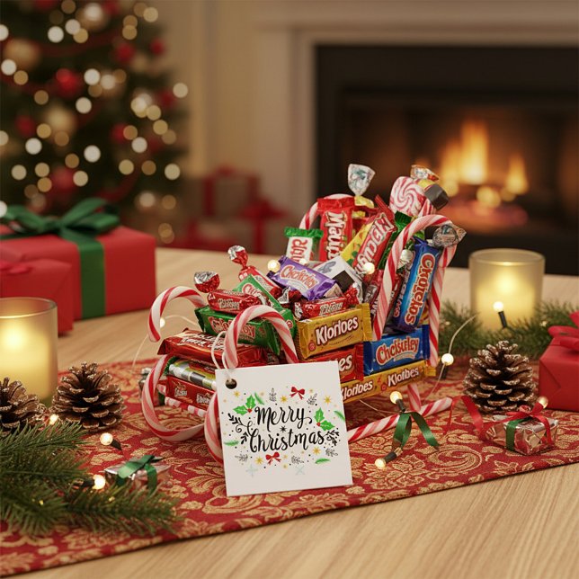 Festive Merry Christmas   Favour Tags (Creator Uploaded)