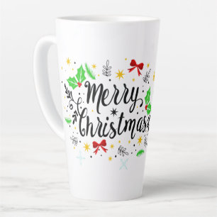 Festive Merry Christmas   Latte Mug