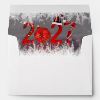 Festive Merry Christmas New Year 2027 Red Envelope