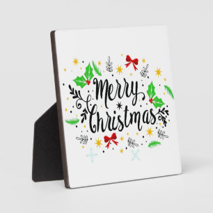 Festive Merry Christmas   Plaque