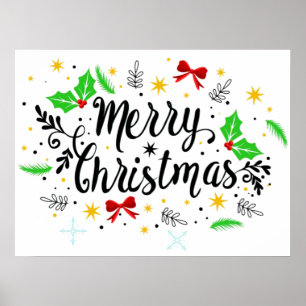 Festive Merry Christmas   Poster