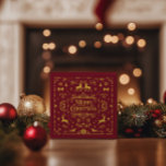 Festive Merry Christmas Red Classic Favour Box<br><div class="desc">Celebrate the festive season with this elegant red Christmas favour box adorned with a beautiful gold design. Featuring reindeer, snowflakes, and festive ribbons, this box is perfect for adding a touch of warmth and holiday spirit to your gifts. Ideal for small treats, candies, or favours, it’s a charming way to...</div>