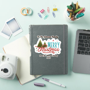 Festive Merry Christmas Sticker