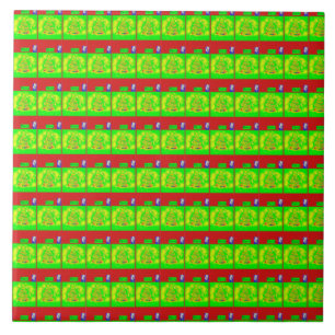 Festive "Merry" Christmas Story  Tile