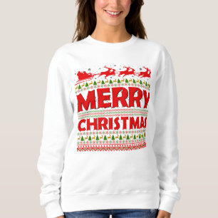 Festive Merry Christmas Sweatshirt