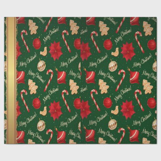 Festive Merry Christmas Wrapping Paper