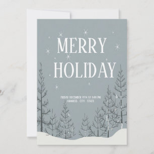 Festive Merry Holiday Party Invitation