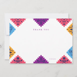 Festive Mexican Flat Thank You Card