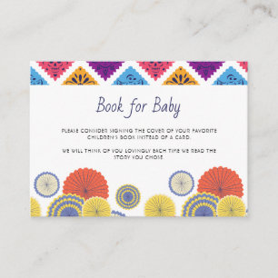 Festive Mexican Paper Fan Cactus Books For Baby Enclosure Card