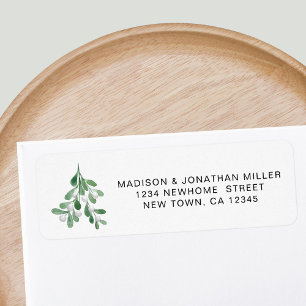 Festive Mistletoe Return Address