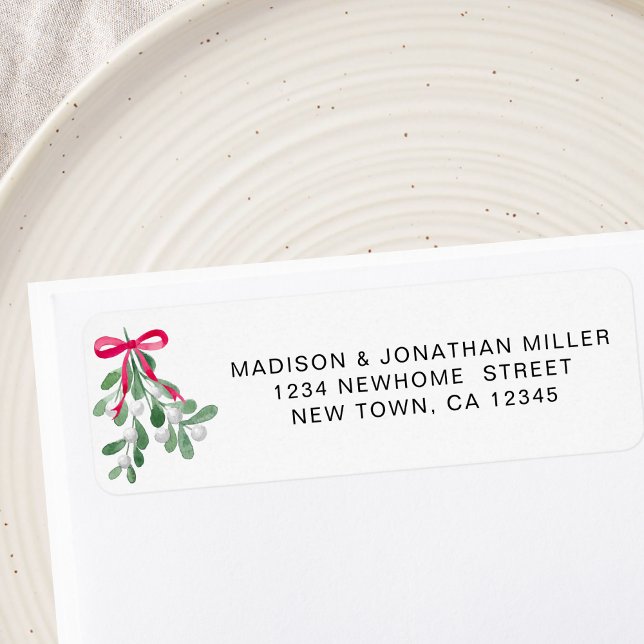 Festive Mistletoe Return Address  (Creator Uploaded)