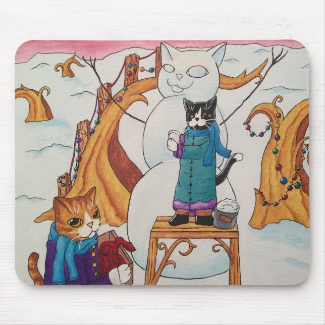 Festive Morning Mouse Mat (Front)