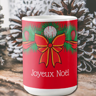 Festive motifs -Joyeux Noël  - red Coffee Mug