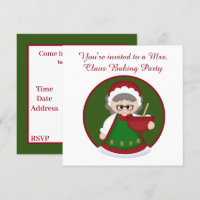 Festive Mrs. Claus baking party