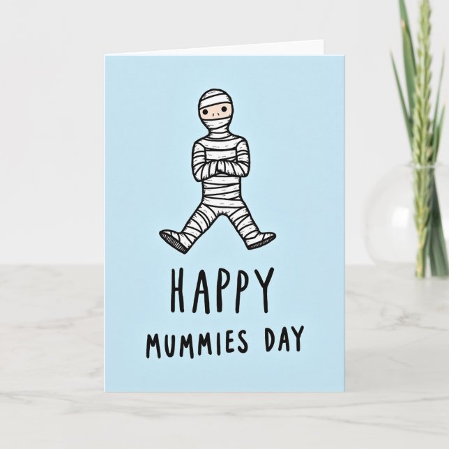Festive Mummys Day Art Card (Front)